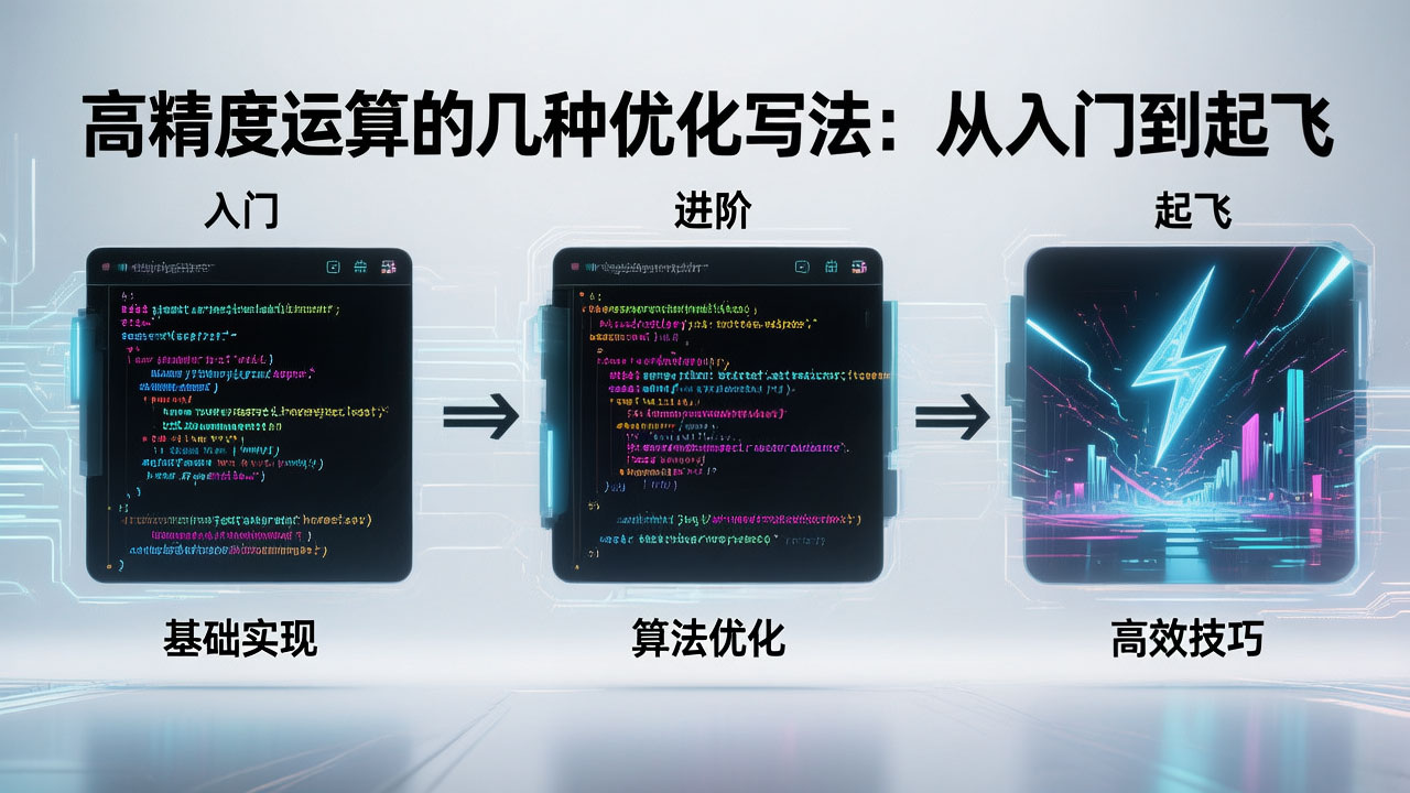高精度运算的几种优化写法：从入门到起飞
