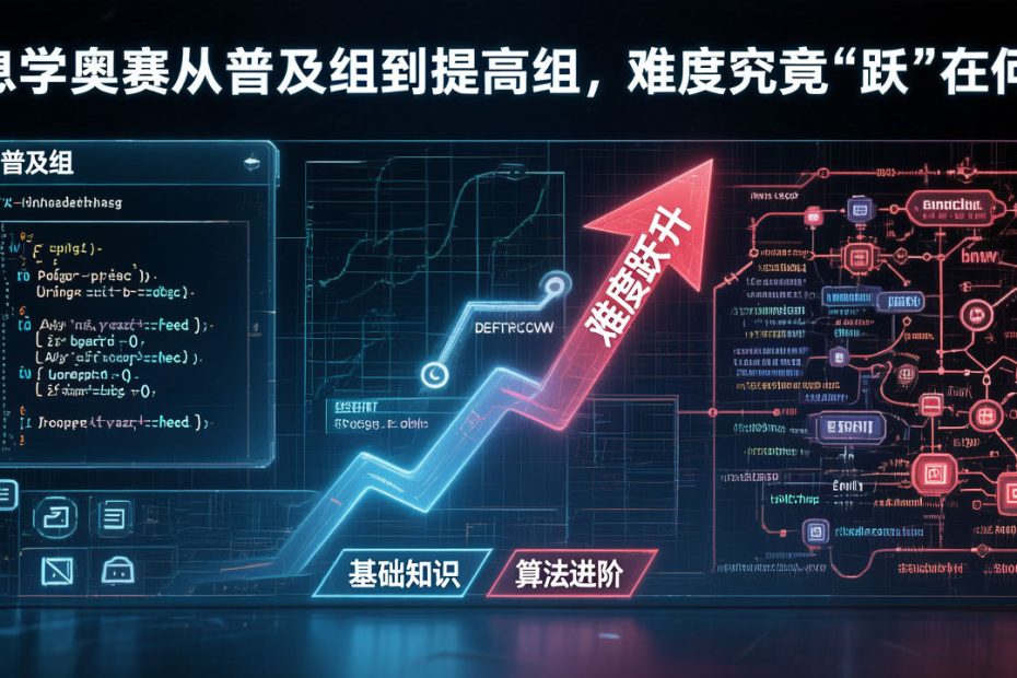 信息学奥赛从普及组到提高组，难度究竟“跃”在何处？